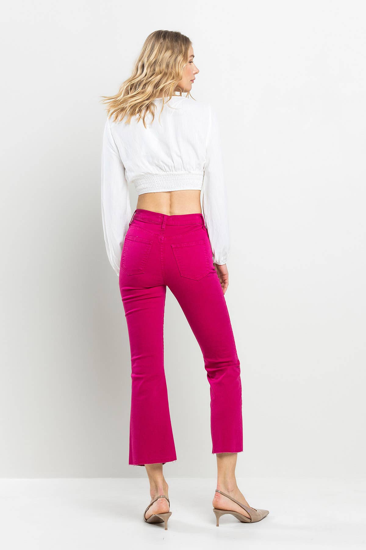 SB333 HIGH RISE KICK FLARE IN VIVA MAGENTA