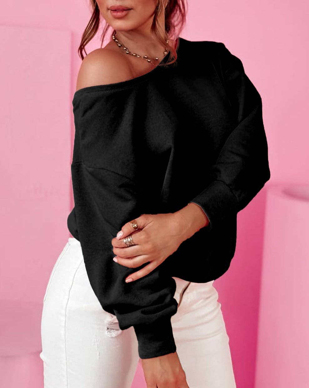 SB323 Bow Back Crew Neck Sweatshirt