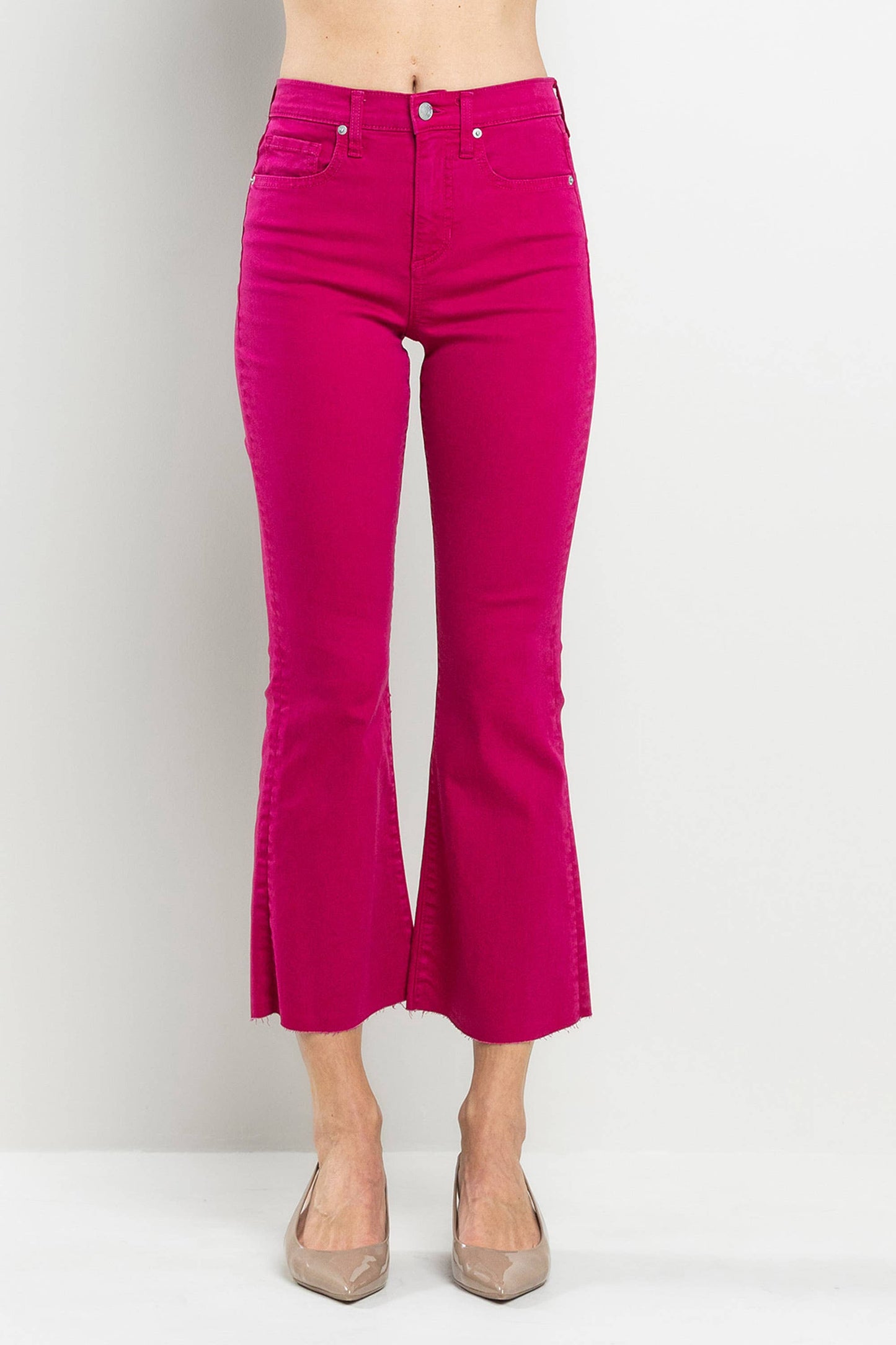 SB333 HIGH RISE KICK FLARE IN VIVA MAGENTA