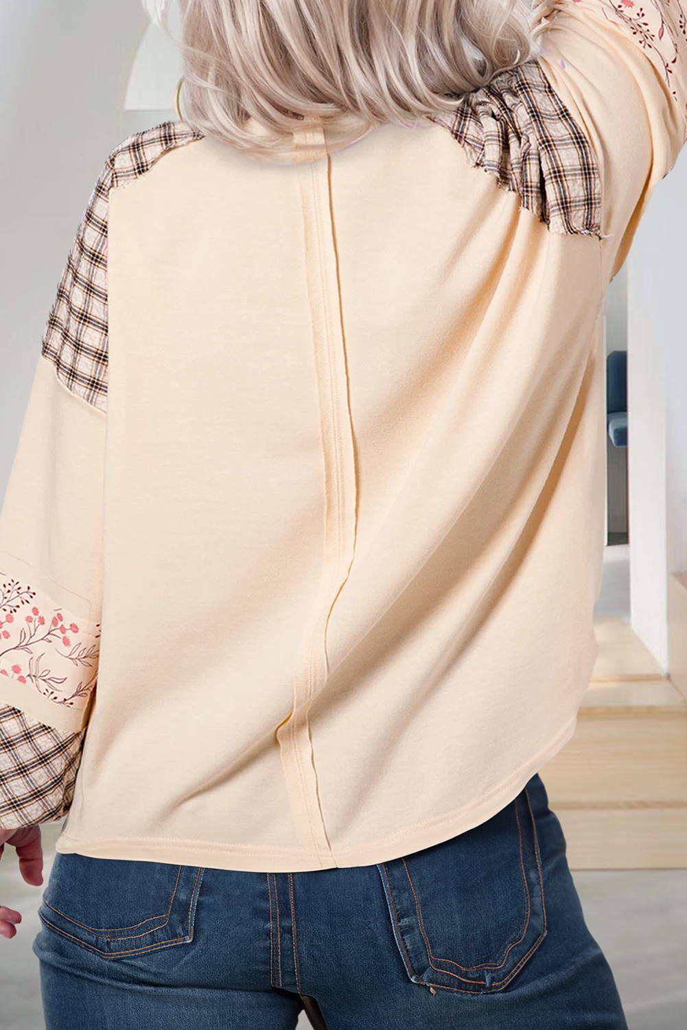 Floral Patchwork Heart Sweatshirt