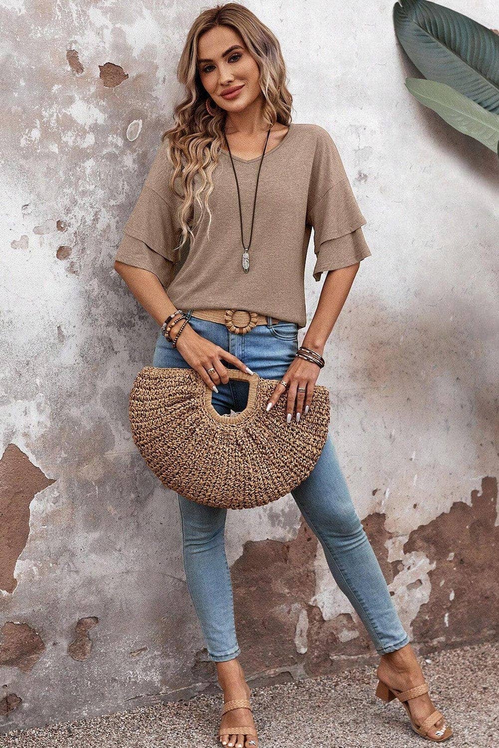 SB270 Terence Layered Sleeve Tunic